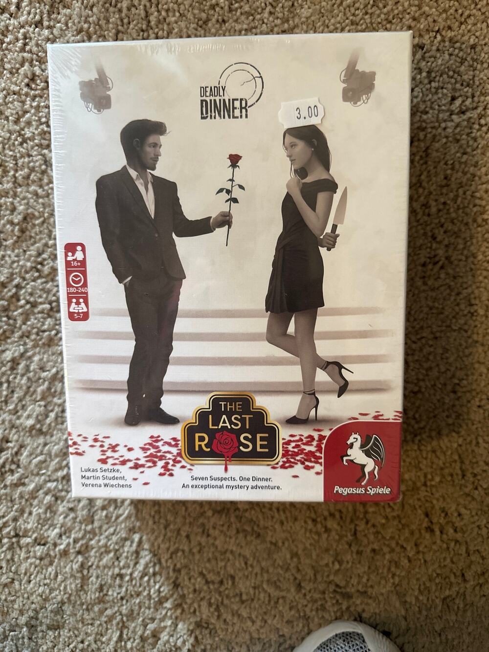 Deadly Dinner The Last Rose Murder Mystery Game NEW Sealed
